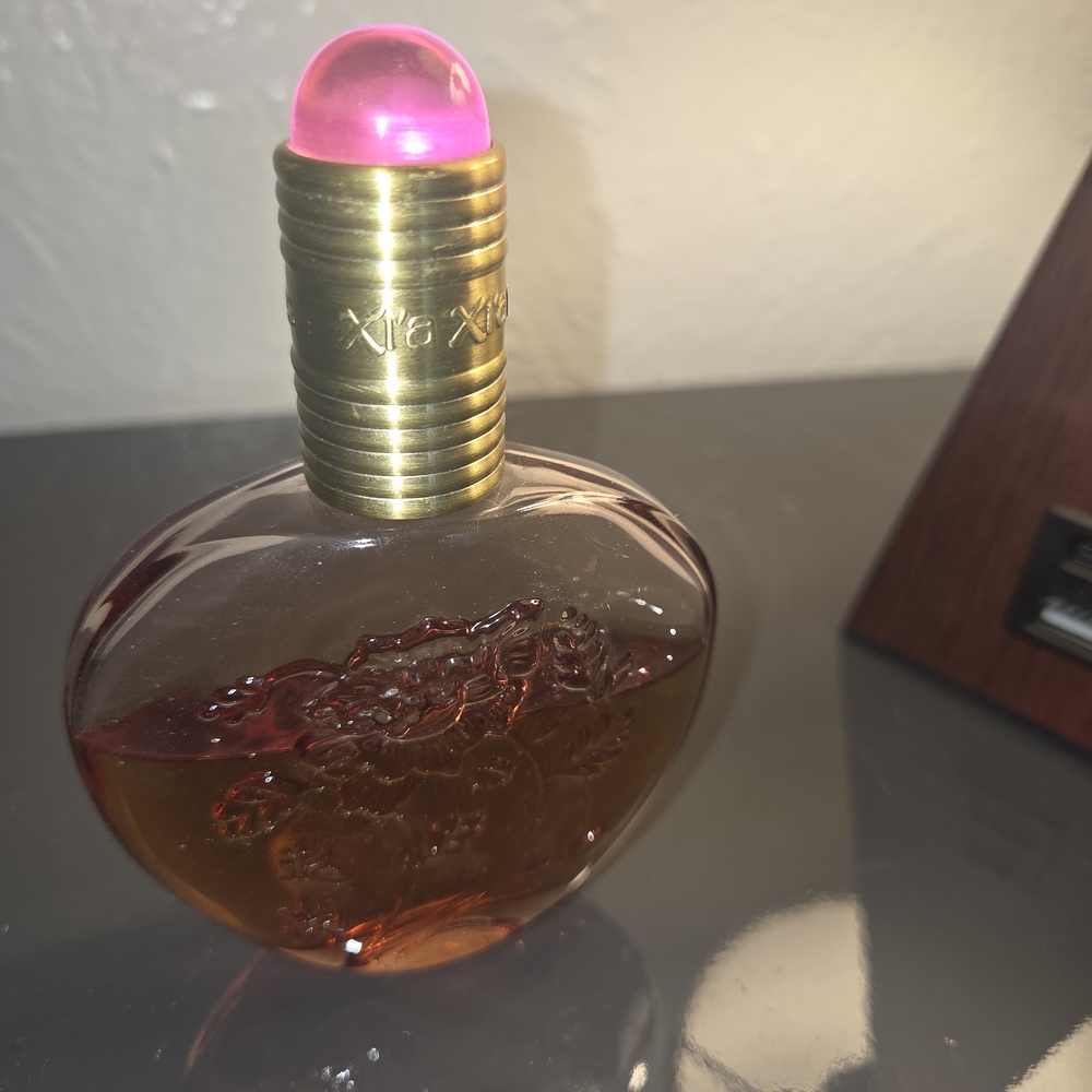 Heart-Shaped Perfume Bottle with Pink Cap